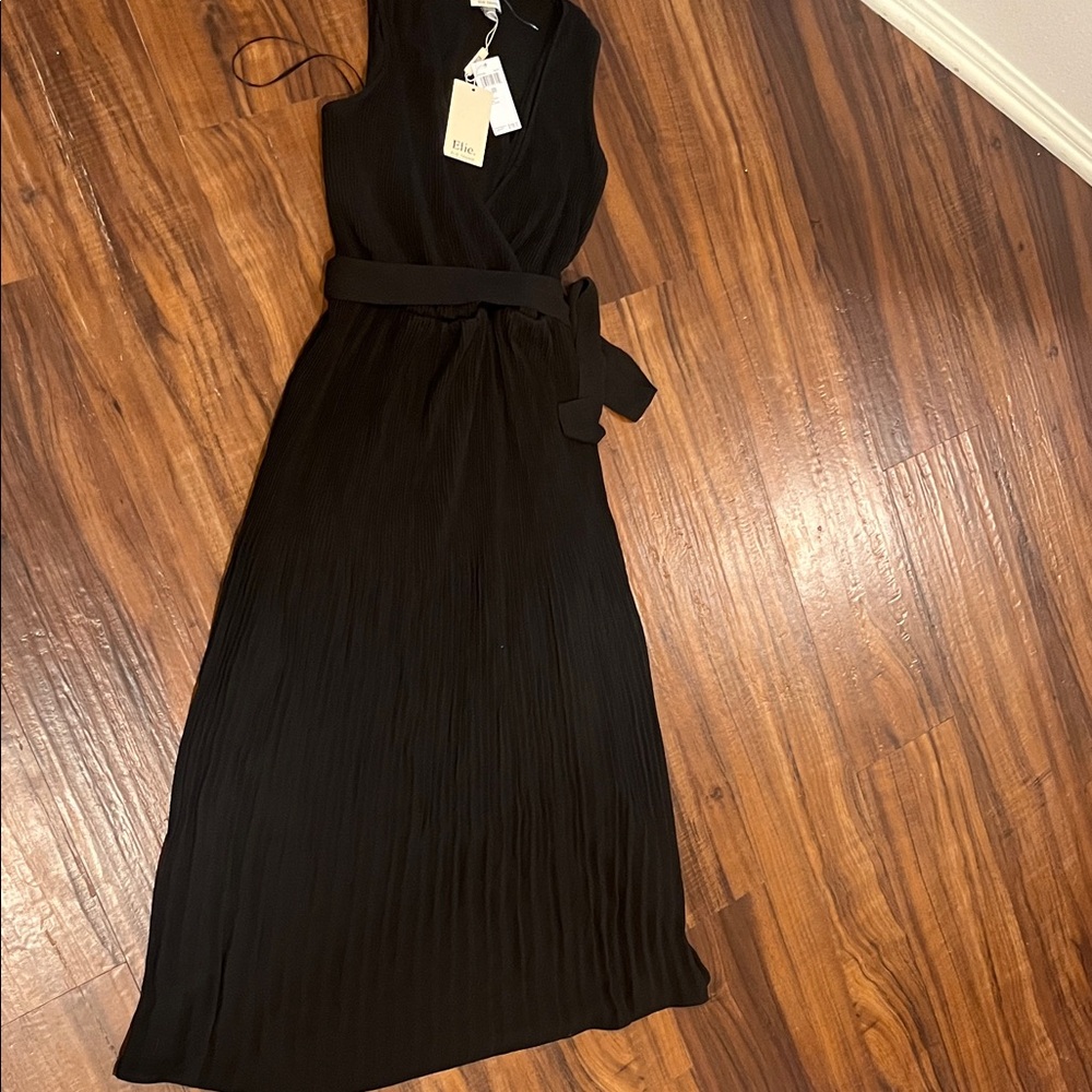 New Elie Tahari Black Maxi Dress size M - Picture 9 of 15